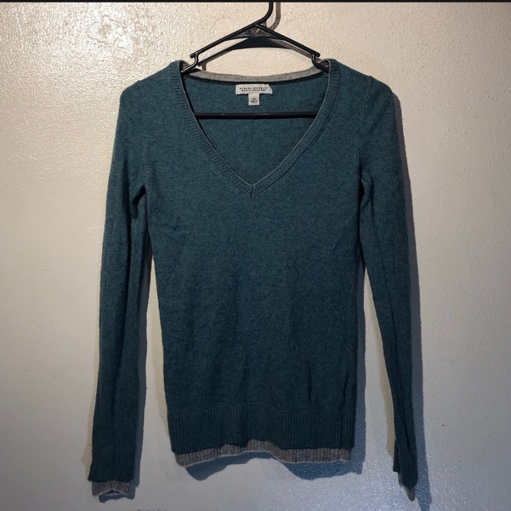 Banana Republic layered V-neck sweater